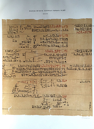 Image 19 of 27 for Facsimilé of the Rhind mathematical papyrus[newline]M0265b-19.jpg